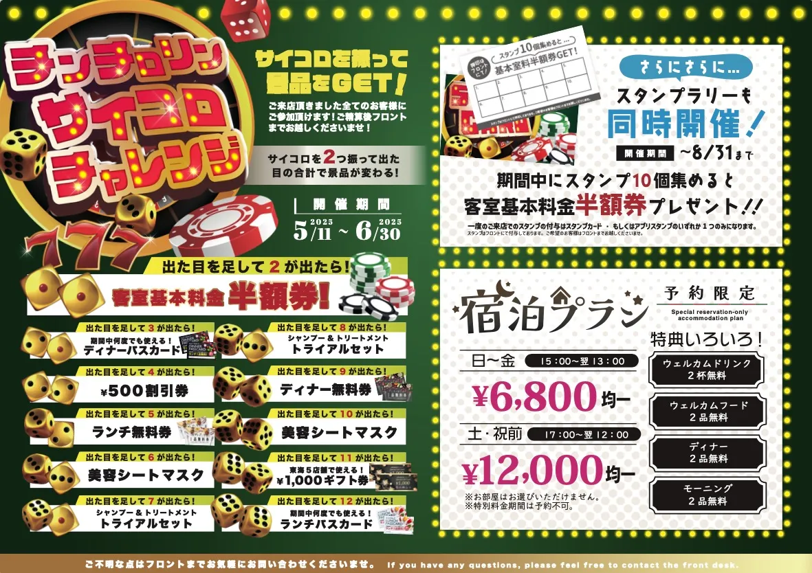 チンチロリンサイコロチャレンジ